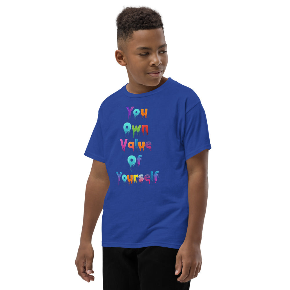 Youth Short Sleeve “Colorful YouOwnValue” T-Shirt