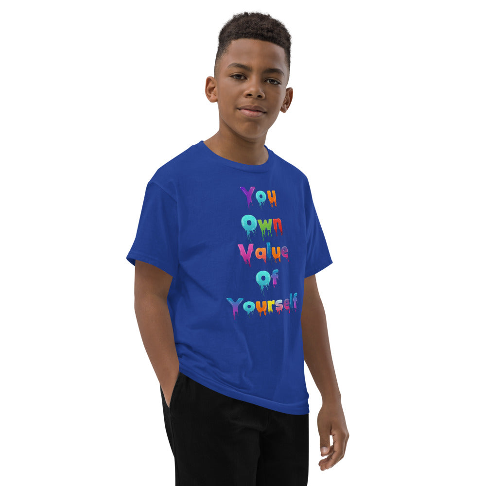 Youth Short Sleeve “Colorful YouOwnValue” T-Shirt